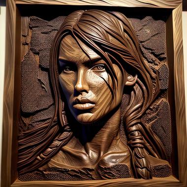 3D модель Лара Крофт из Tomb Raider (STL)